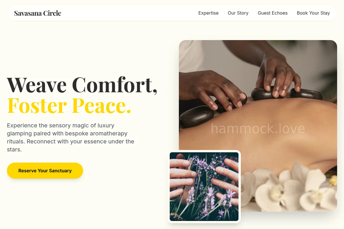 Glamping Aromatherapy Wellness Parlor