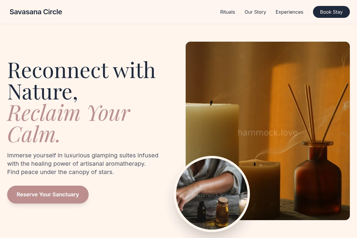 Glamping Aromatherapy Wellness Parlor