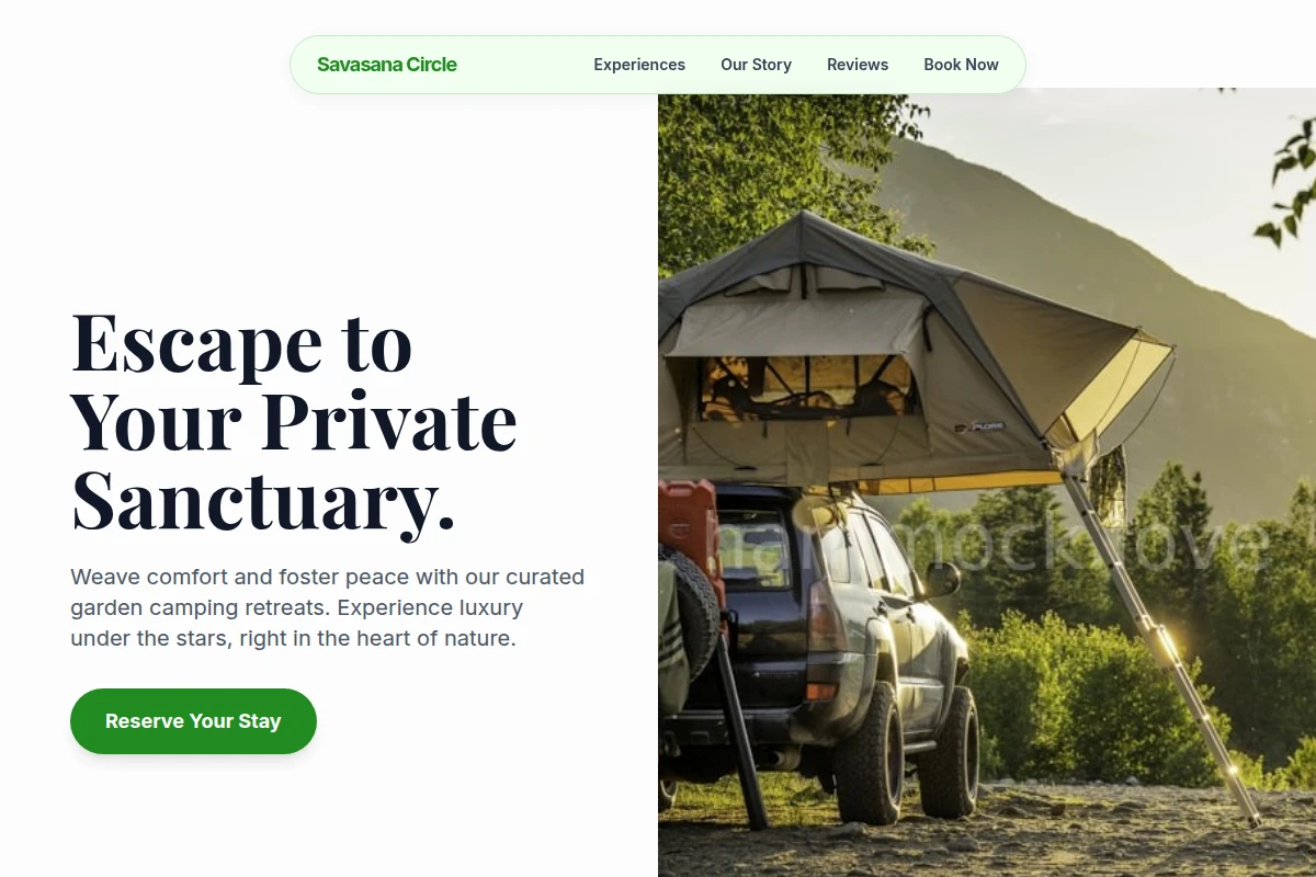 Garden Camping
