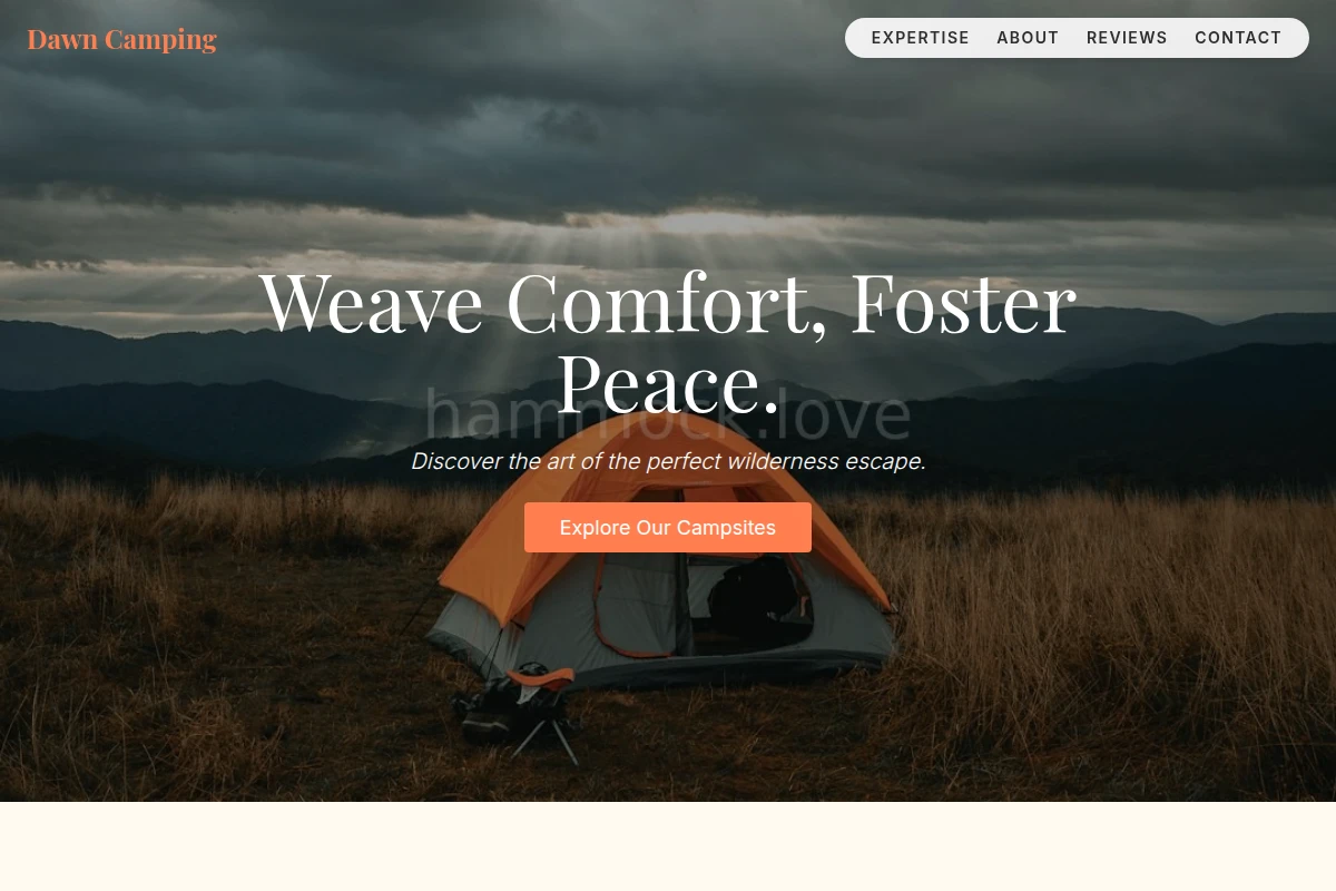 Dawn Camping