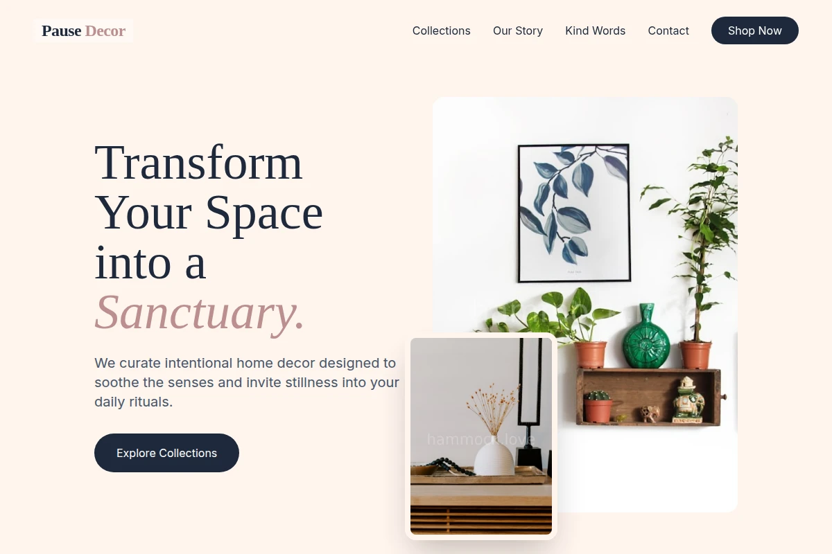 Pause Home Decor